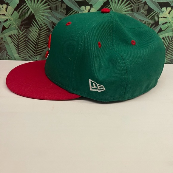 🔴🟩⚪️New era Cincinnati reds fitted hat size 7 3/4 - Picture 3 of 4